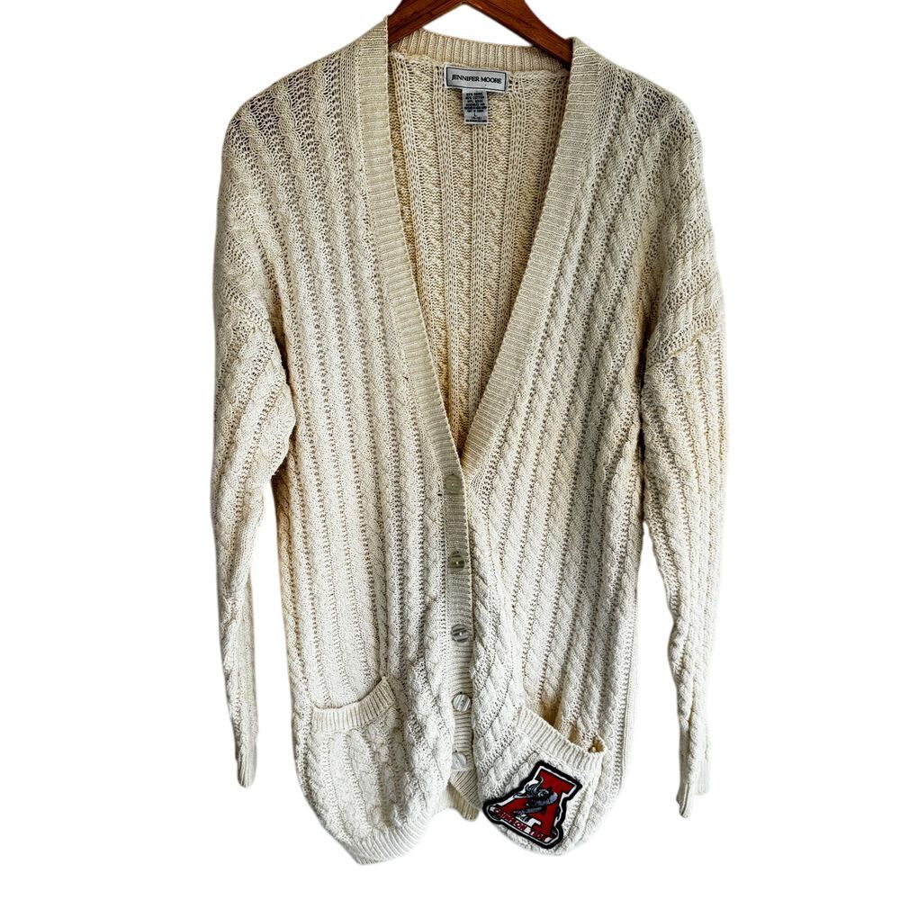 Vintage University of Alabama Cable Knit Cardigan Sweater‎ Women's Size Large